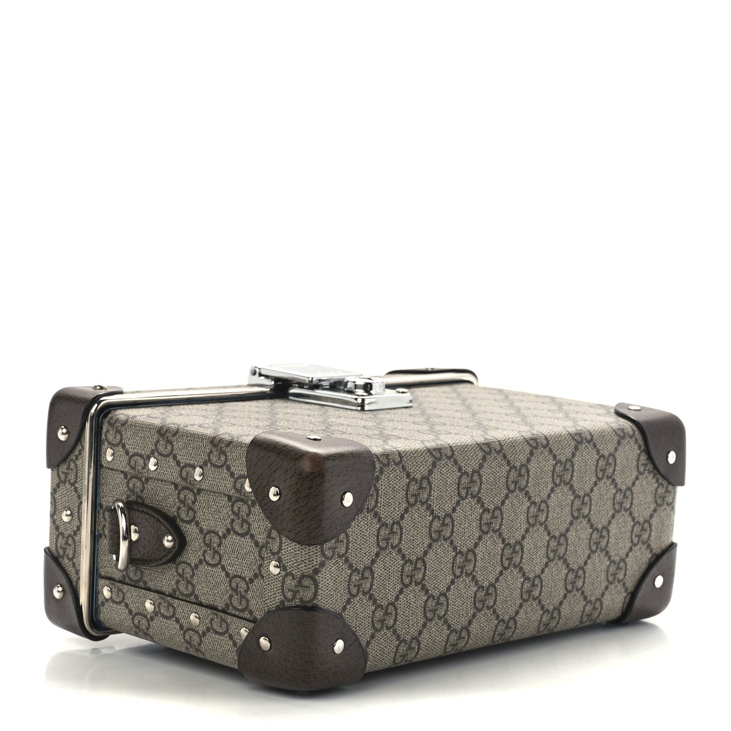 Gucci GG Supreme Monogram Globe-Trotter Beauty Case Brown 4 of 10