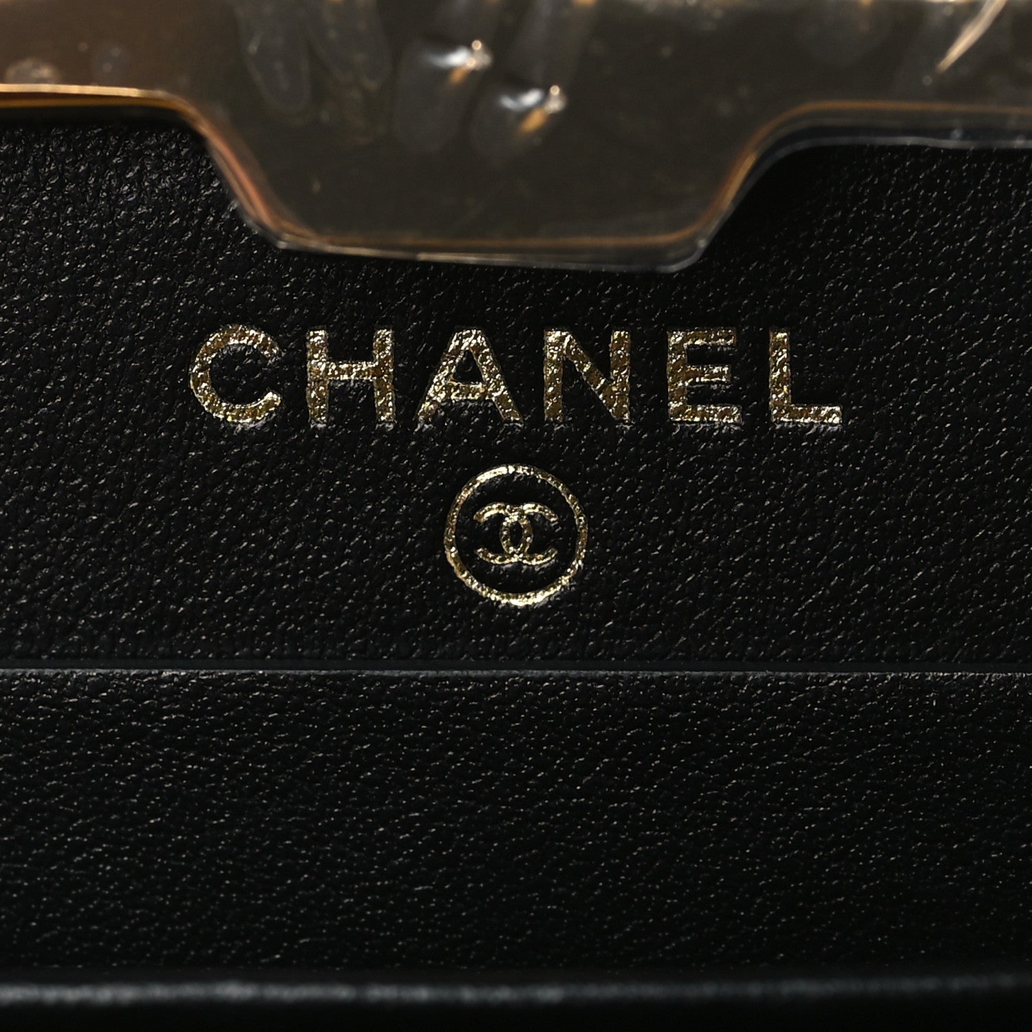 Chanel Glazed Goatskin Quilted Small Box With Chain Black 6 of 10