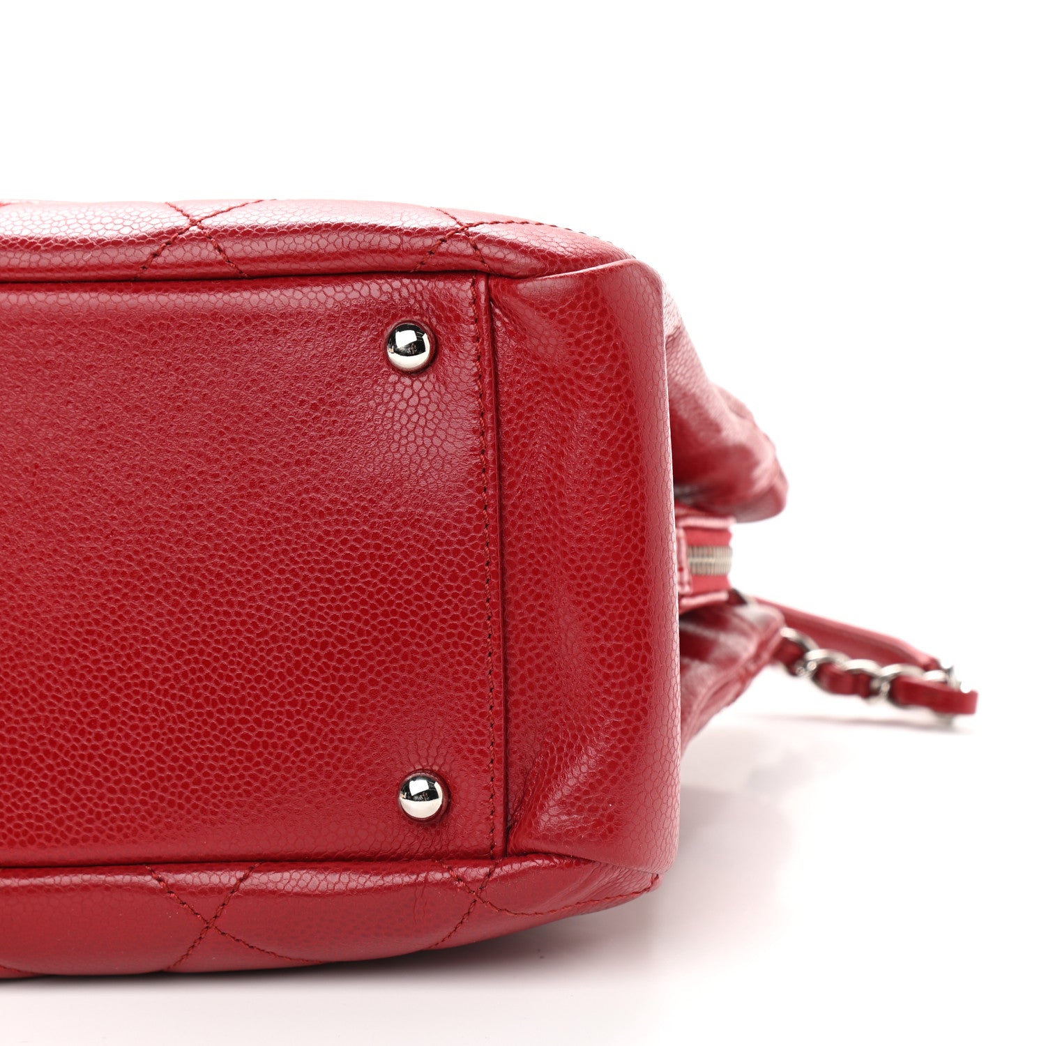 Chanel Soft Caviar Timeless Shopping Tote Red 8 of 8