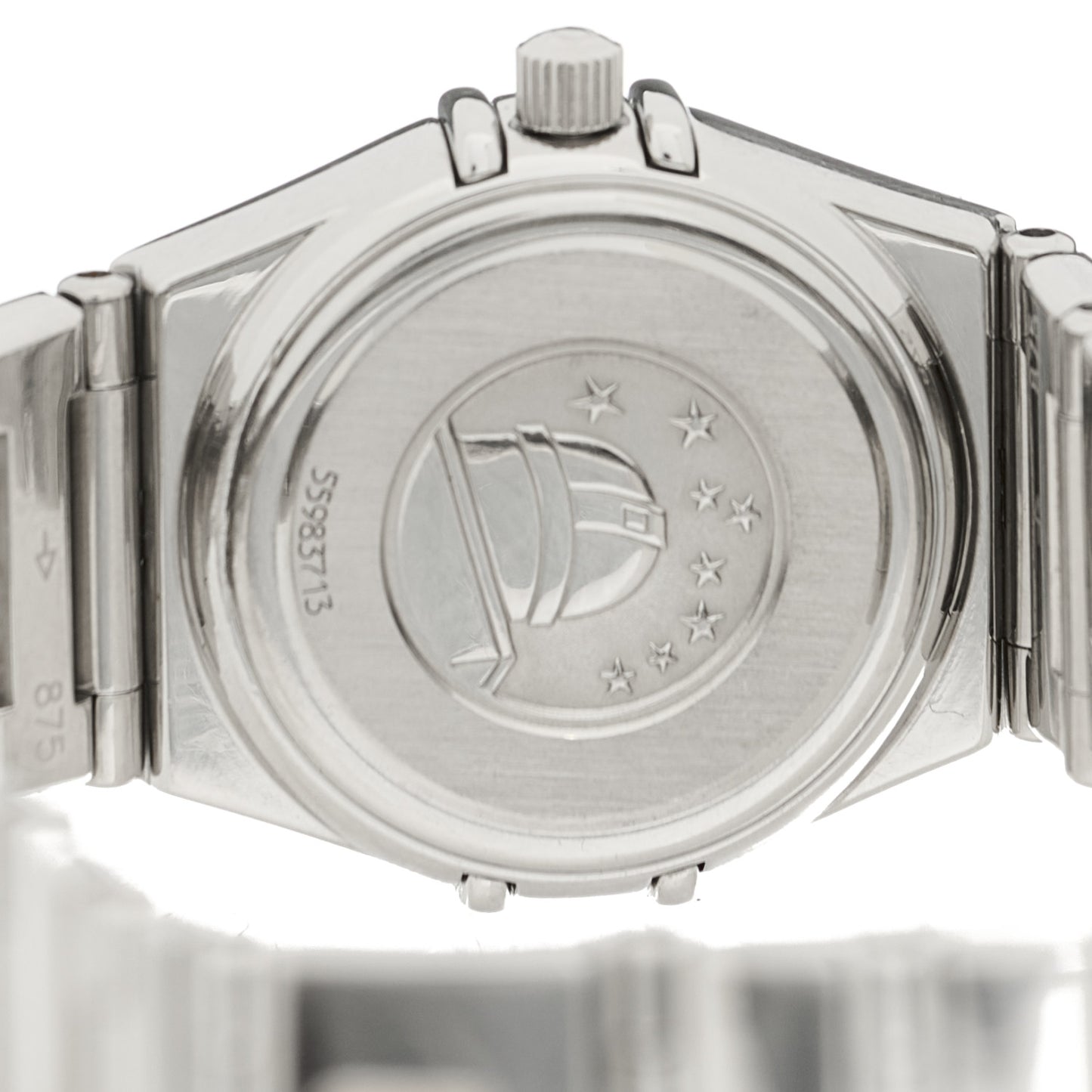 Stainless Steel Diamond Bezel Mother of Pearl 22mm Constellation My Choice Quartz Watch 1465.71.00