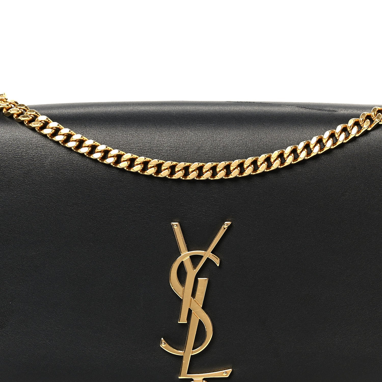Saint Laurent Smooth Calfskin Medium Classic Monogram Kate Tassel Satchel Black 8 of 11