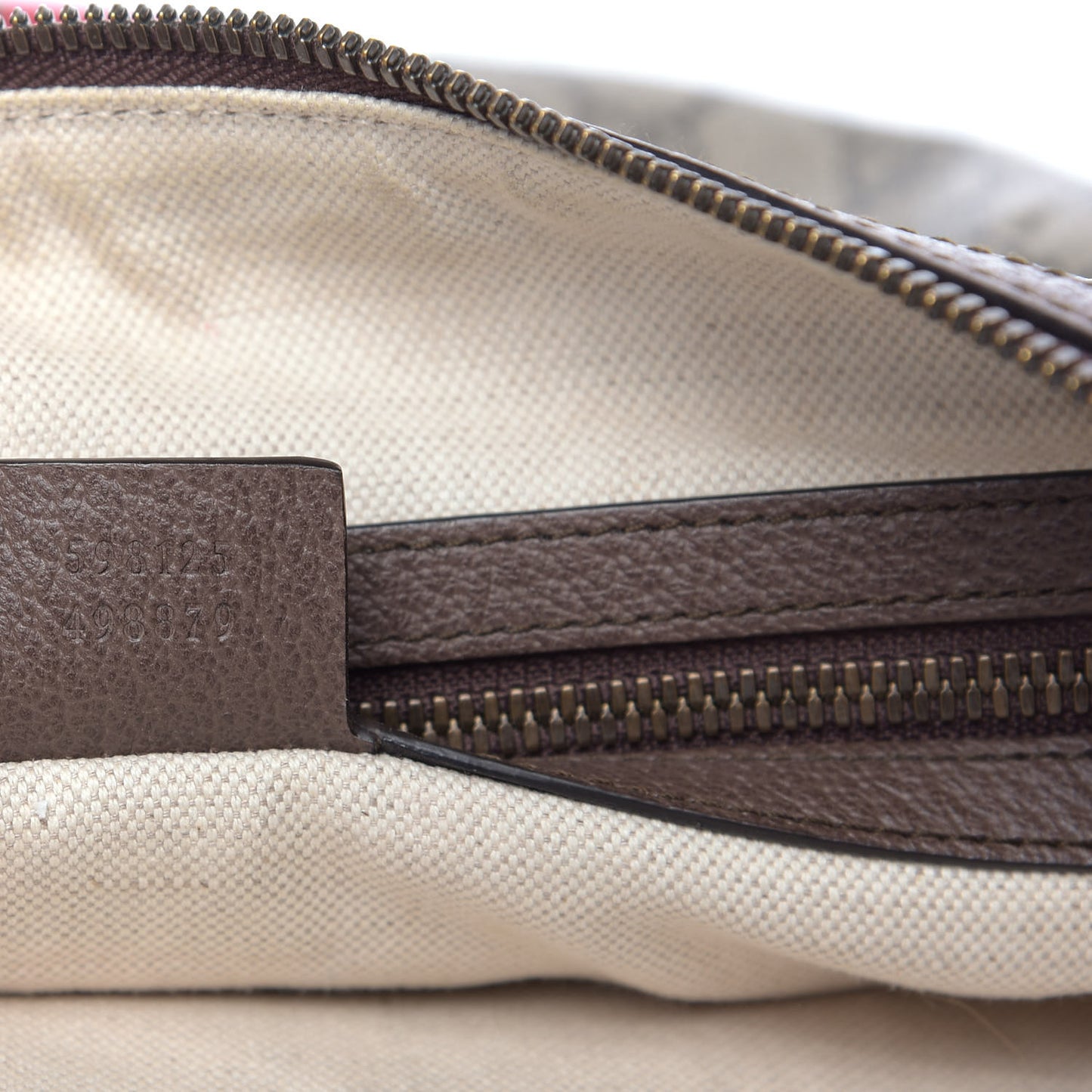 GG Supreme Monogram Web Small Ophidia Half Moon Hobo Brown