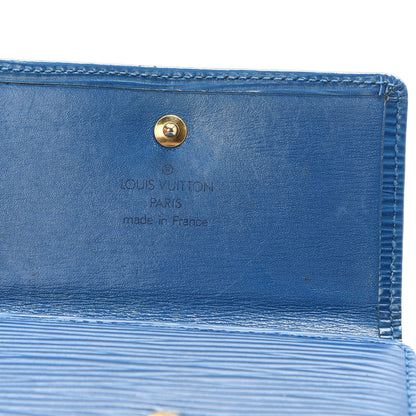 Louis Vuitton Epi Elise Wallet Cyan 7 of 8