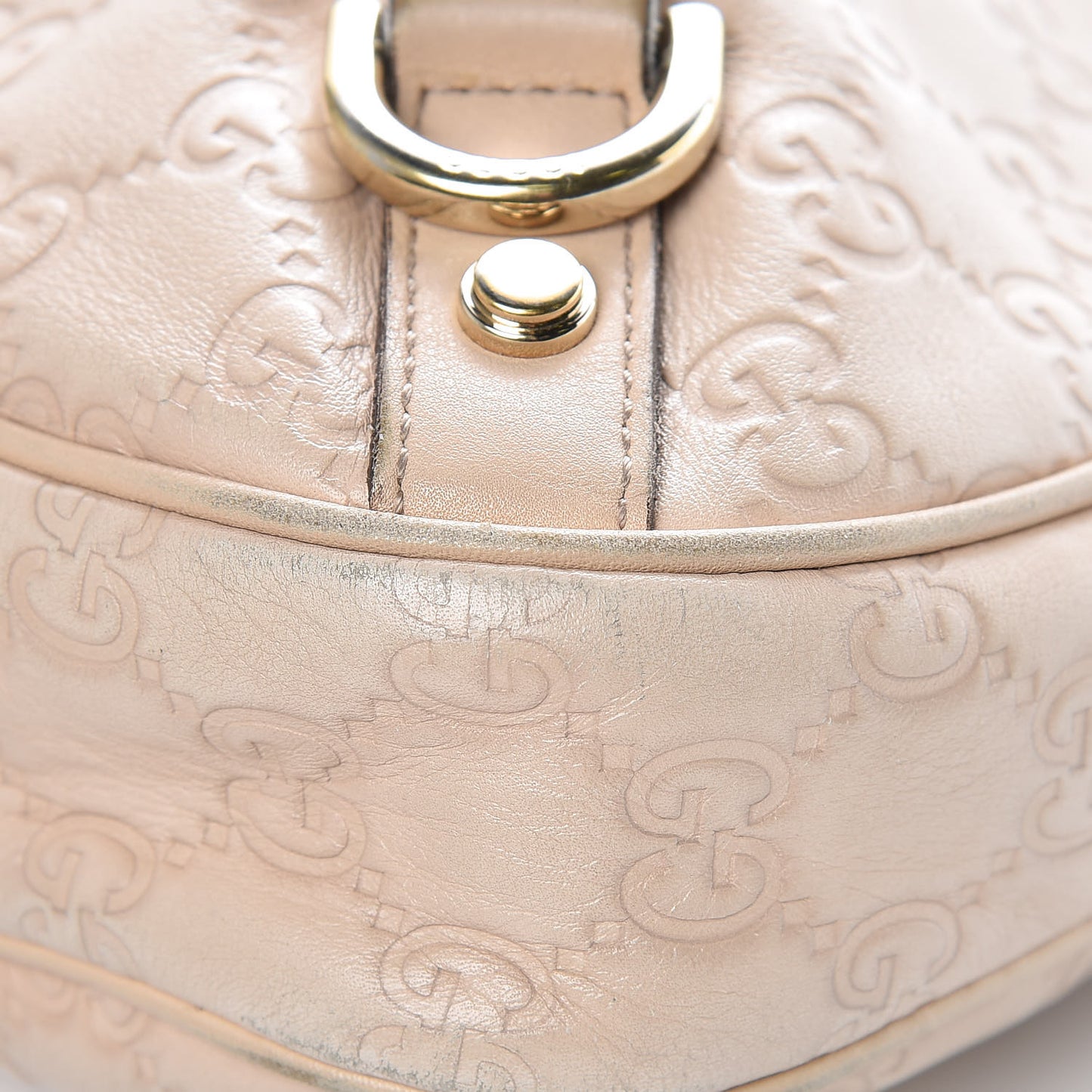 Guccissima Medium Abbey D Ring Hobo Pink