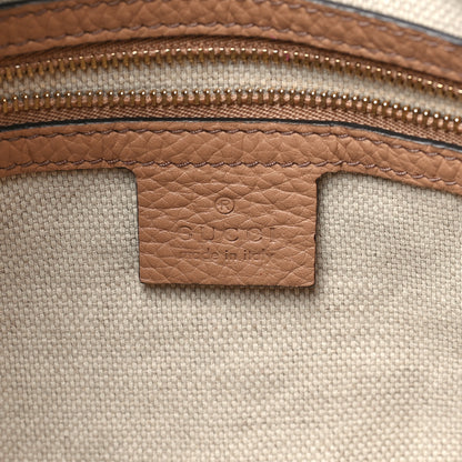 Gucci Pebbled Calfskin Large Soho Hobo Camelia 6 of 11