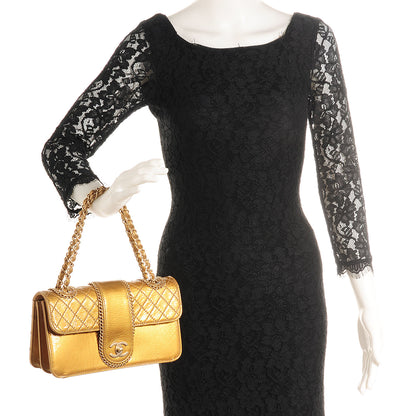 Chanel Patent Medium Madison Flap Gold 2 of 9