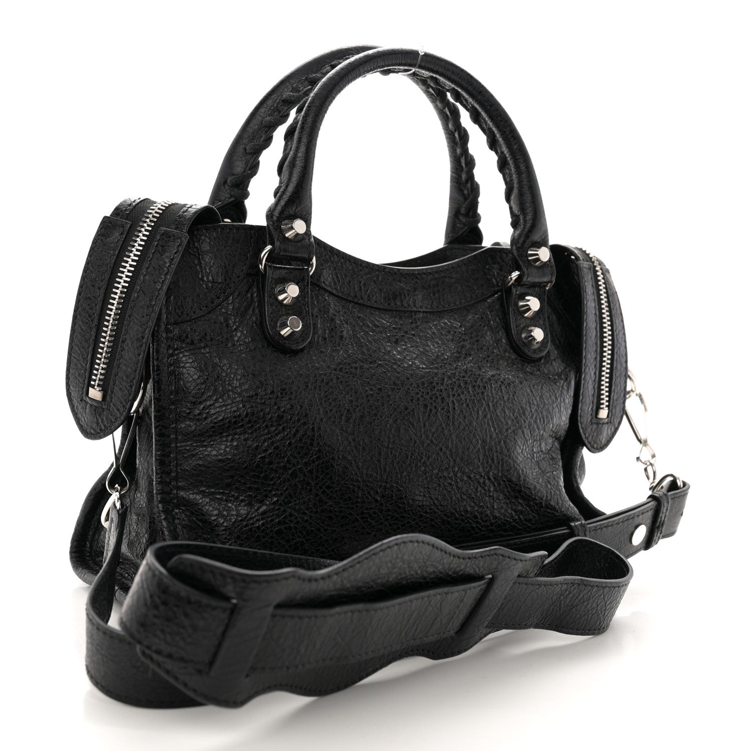 Balenciaga Agneau Classic Silver Hardware Mini City Black 3 of 11