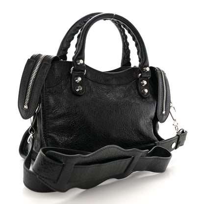 Balenciaga Agneau Classic Silver Hardware Mini City Black 3 of 11