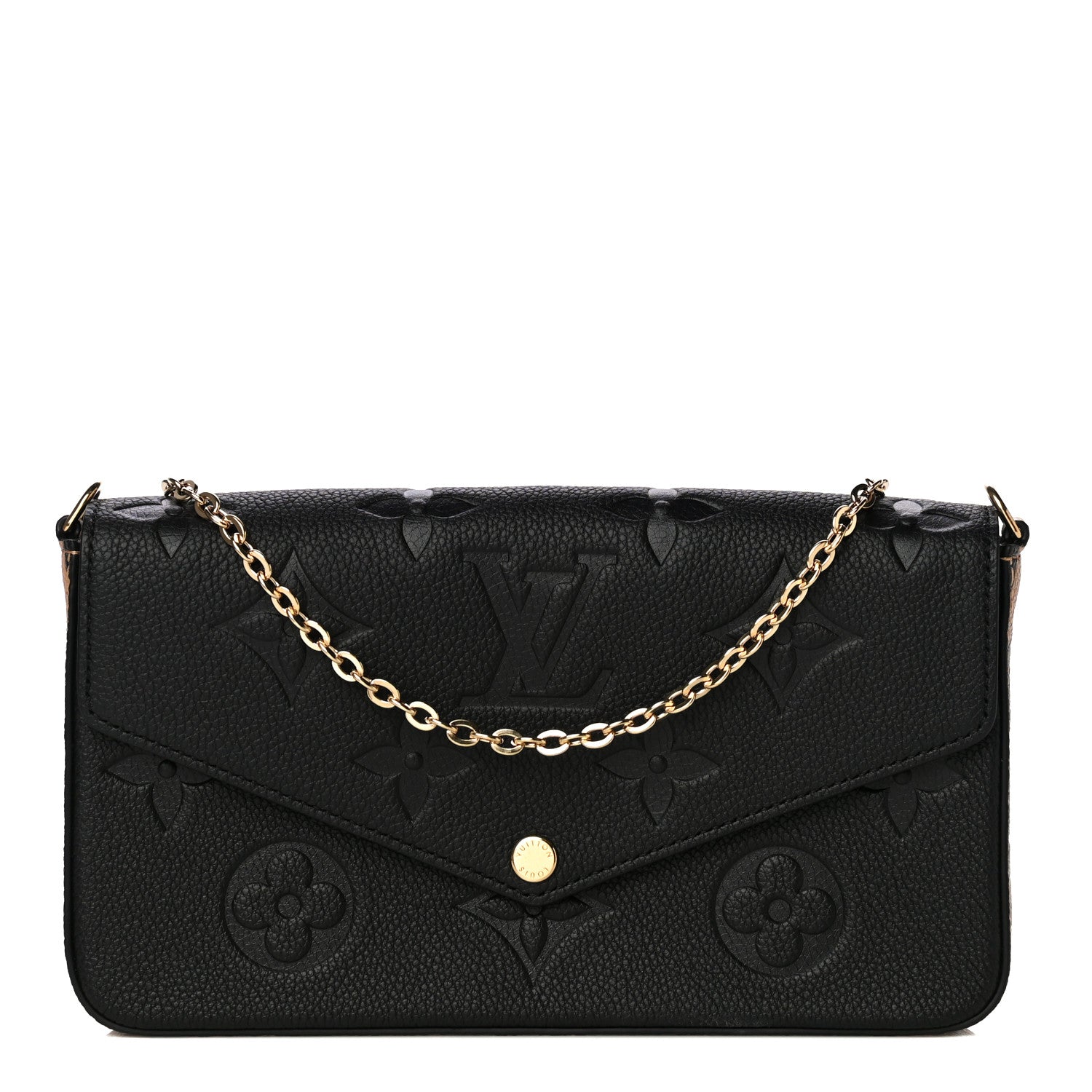 Louis Vuitton Empreinte Monogram Giant Wild At Heart Felicie Pochette Black 1 of 9