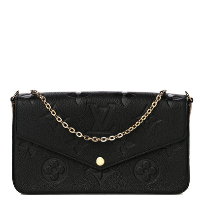 Louis Vuitton Empreinte Monogram Giant Wild At Heart Felicie Pochette Black 1 of 9
