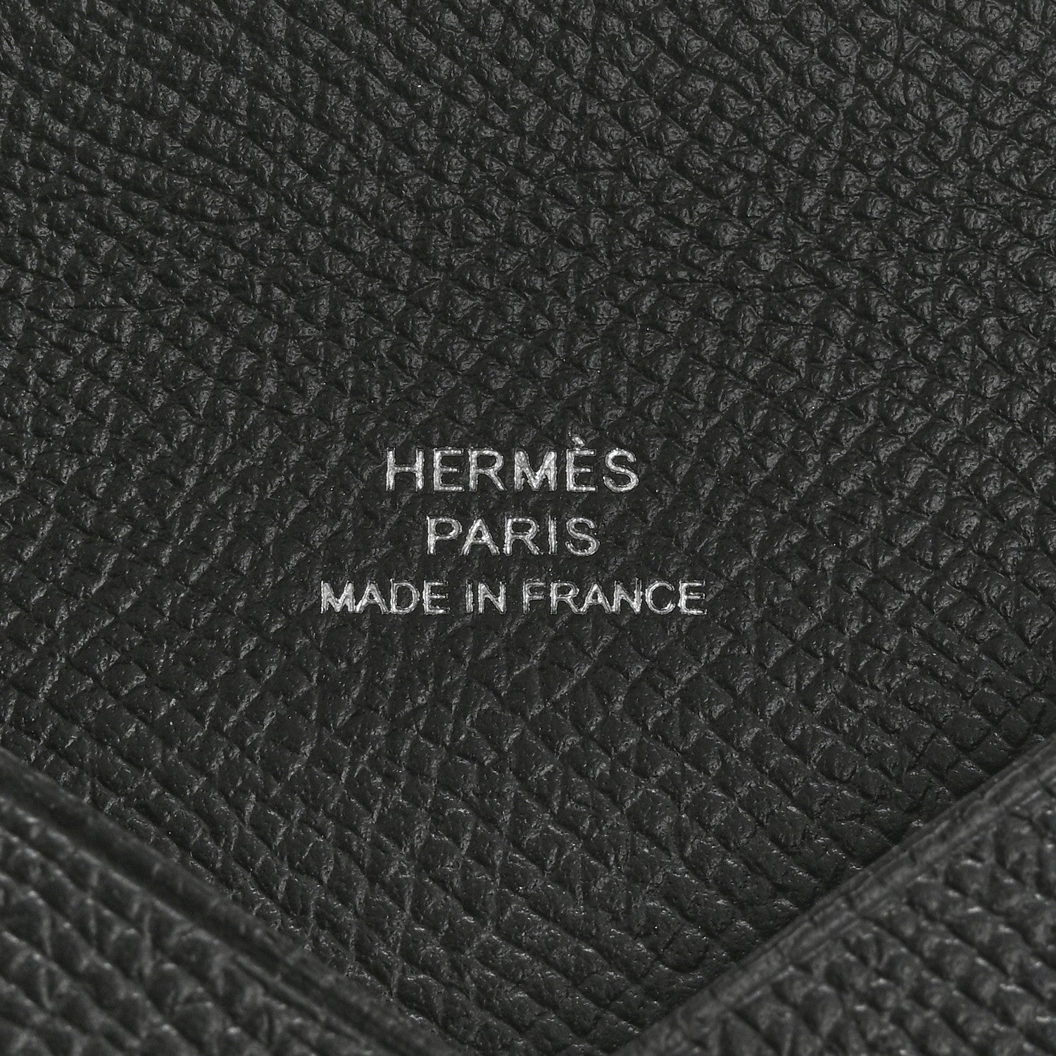 Hermes Epsom Calvi Card Case Black 6 of 8