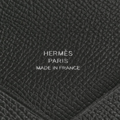 Hermes Epsom Calvi Card Case Black 6 of 8