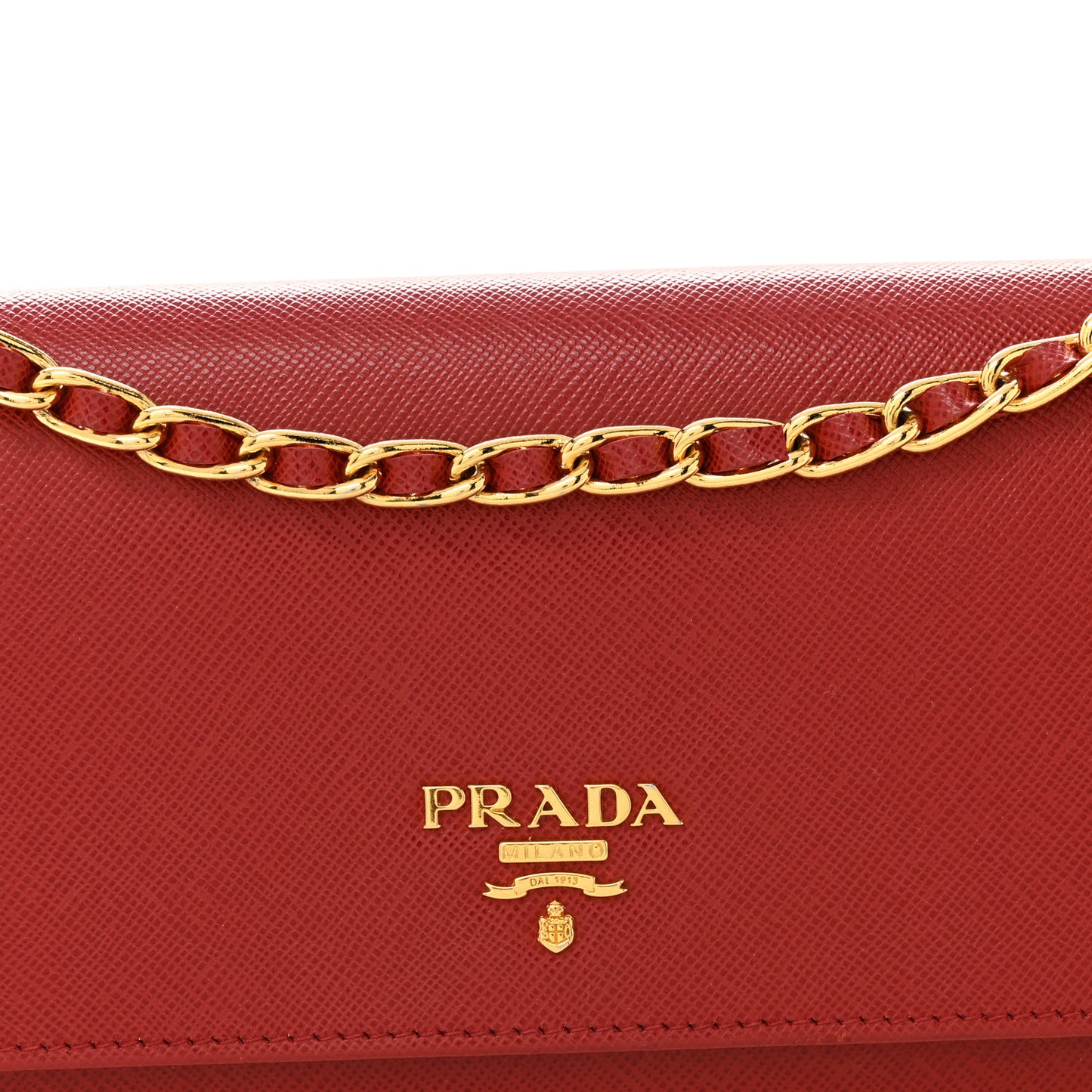 Saffiano Wallet on Chain Fuoco