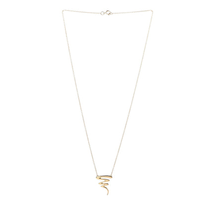Tiffany 18K Yellow Gold Paloma Picasso Scribble Pendant Necklace 3 of 6