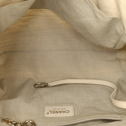 Chanel Mixed Fibers Small Deauville Tote White 5 of 12