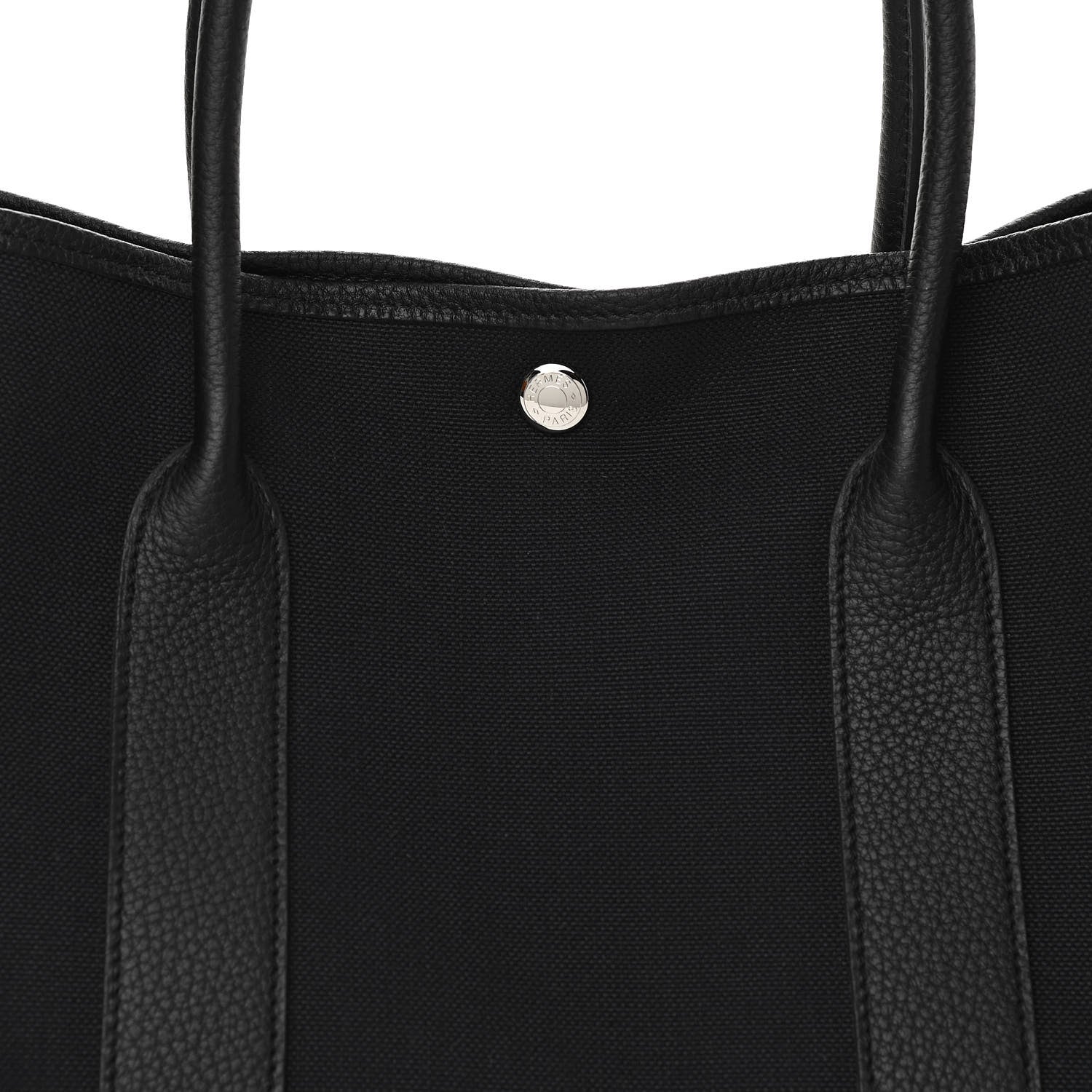 Hermes Toile Negonda Garden Party Tote 36 MM Bleu Marine Black 8 of 11
