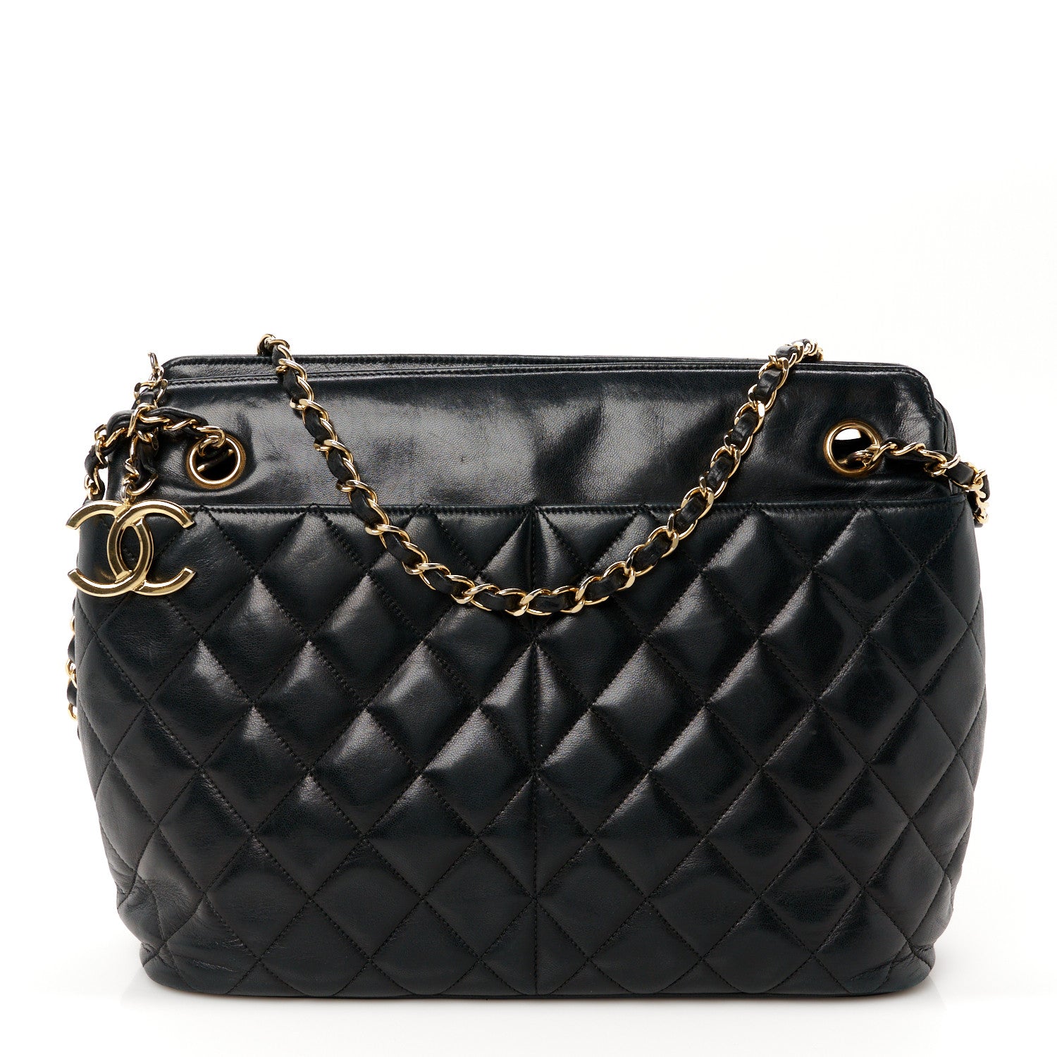Chanel Lambskin Quilted Shoulder Bag Black 1 of 12
