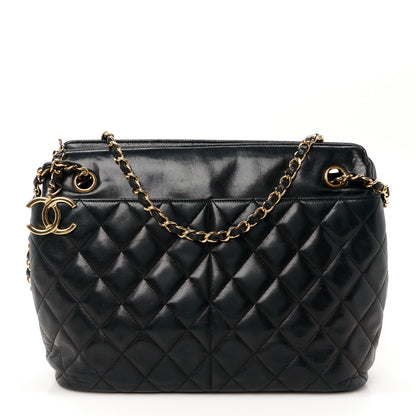 Chanel Lambskin Quilted Shoulder Bag Black 1 of 12