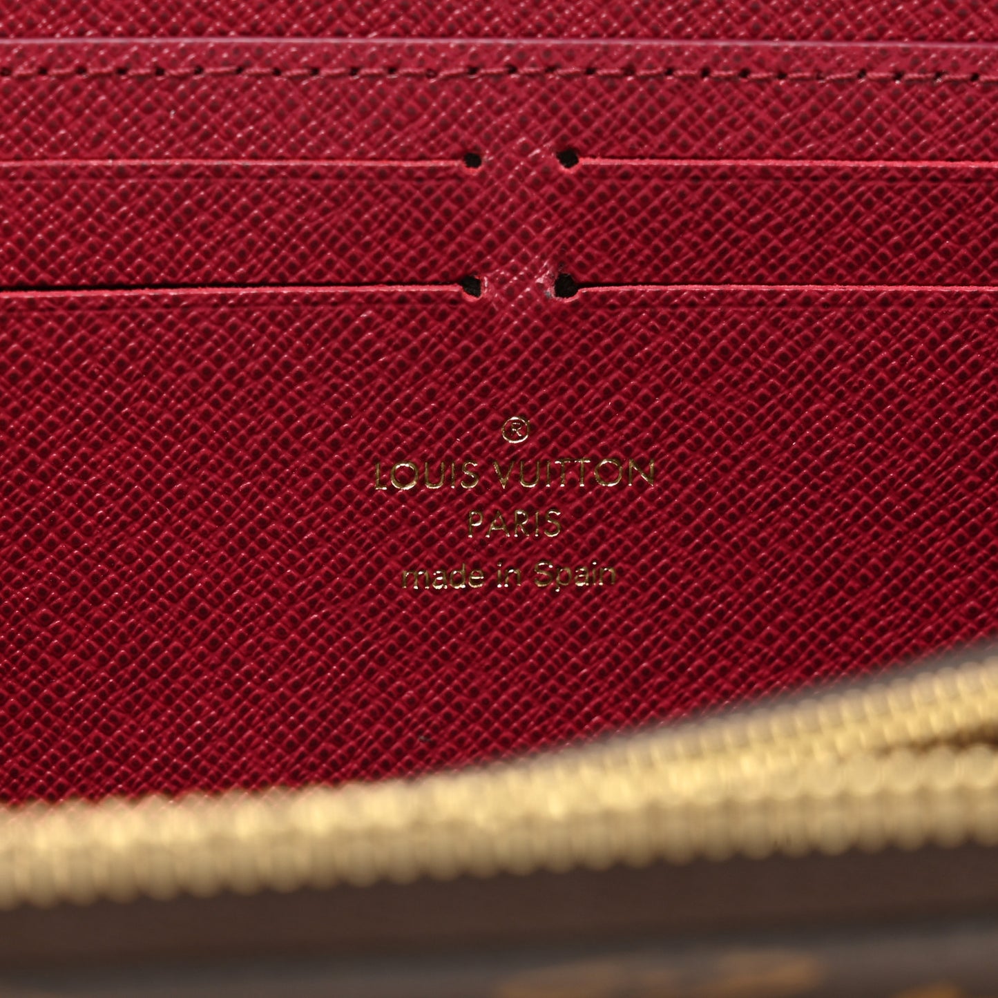 Monogram Clemence Wallet Fuchsia