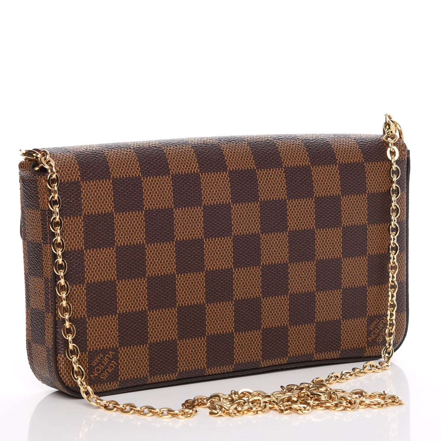 Damier Ebene Pochette Felicie Chain Wallet