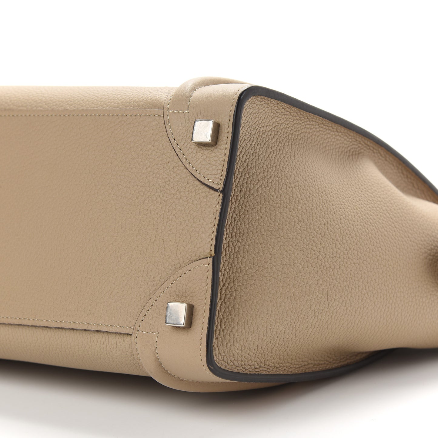 Drummed Calfskin Micro Luggage Dune