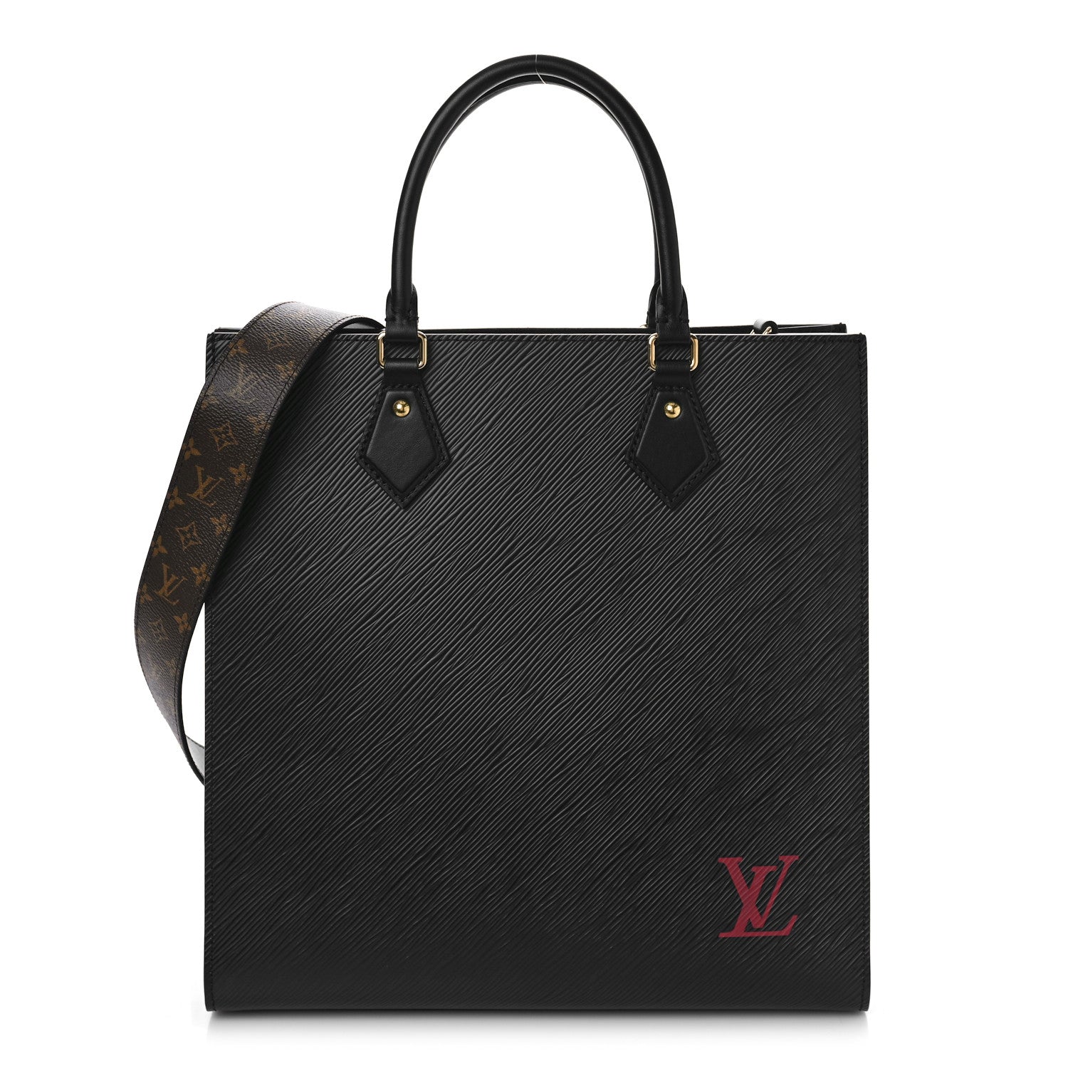 Louis Vuitton Epi Sac Plat PM Black 1 of 8