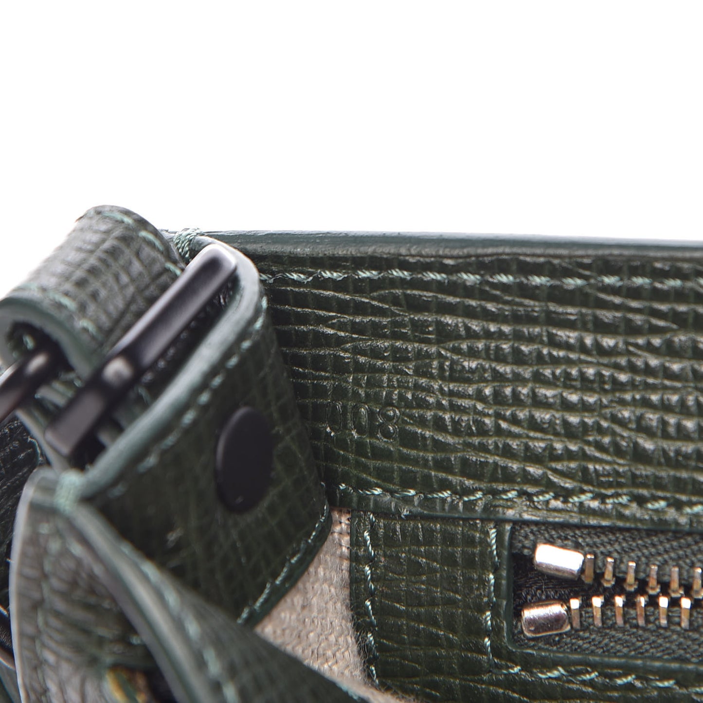 New Linosa PS11 Wristlet Clutch Verde Bottiglia