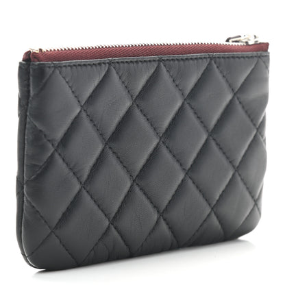 Chanel Lambskin Quilted Small Cosmetic Case Black 3 of 7