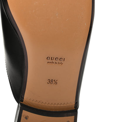 Gucci Calfskin Womens Princetown Slippers 38.5 Black 7 of 10