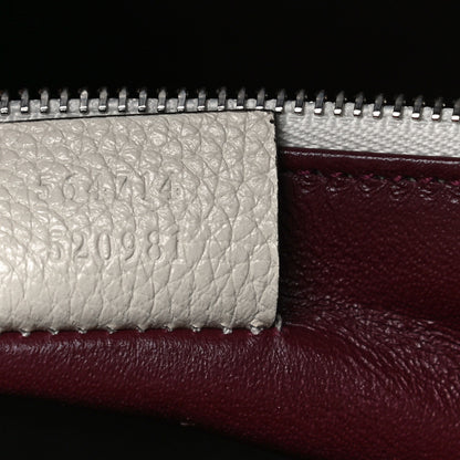 Gucci Grainy Calfskin Medium Zumi Top Handle Bag Mystic White 7 of 12