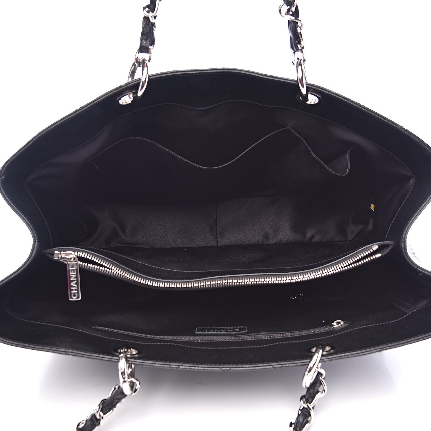 Chanel Caviar Quilted XL Grand Shopping Tote GST Black 5 of 11