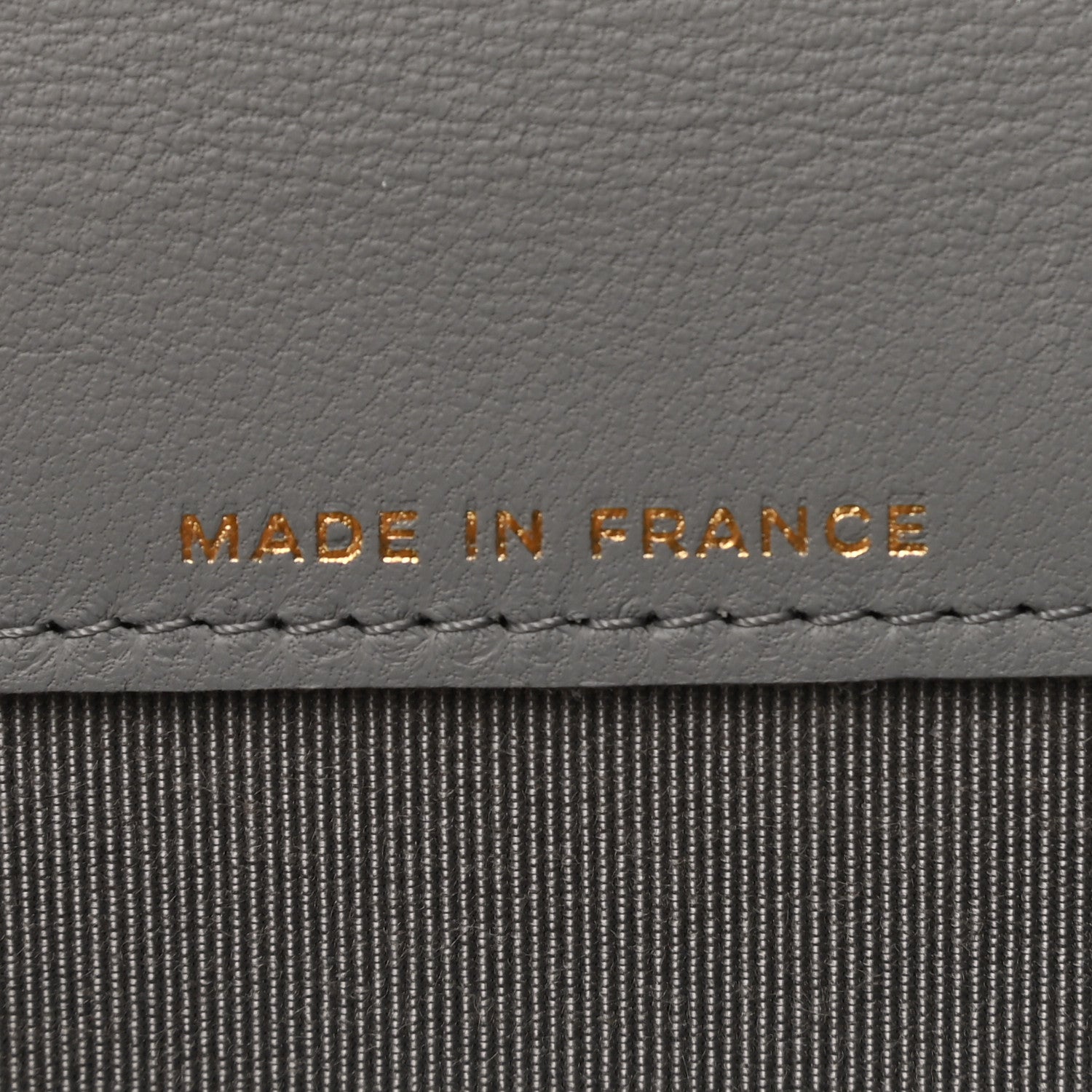 Chanel Lambskin Chevron Quilted Flap Card Holder Grey 6 of 7