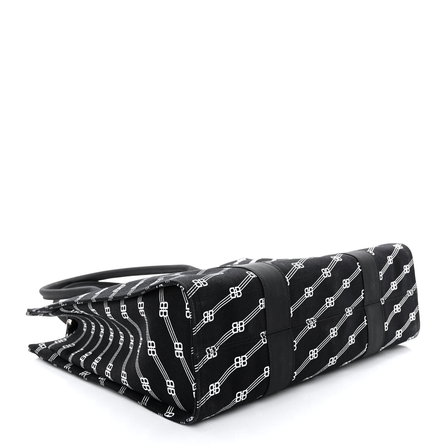 Canvas BB Monogram Tote Black