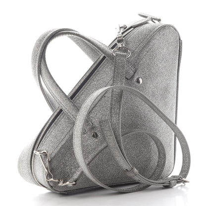 Balenciaga Glitter XS Triangle Duffle Argent Black 3 of 10