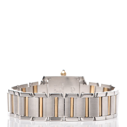 Cartier Stainless Steel 18K Yellow Gold 20mm Tank Francaise Quartz Watch 4 of 10
