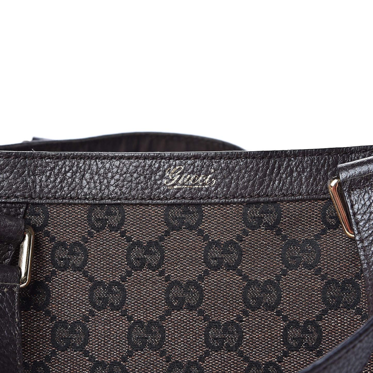 Monogram Medium Abbey Convertible Tote Dark Brown