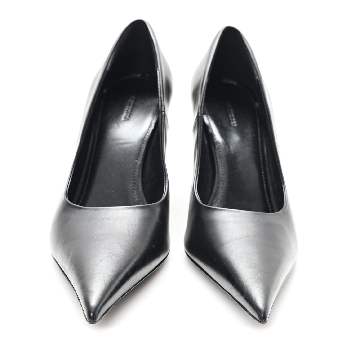 Calfskin Blade Knife Pumps 37 Black
