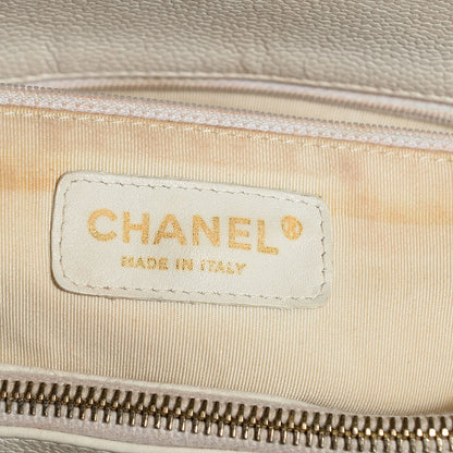 Chanel Caviar Quilted Grand Shopping Tote GST White 6 of 7