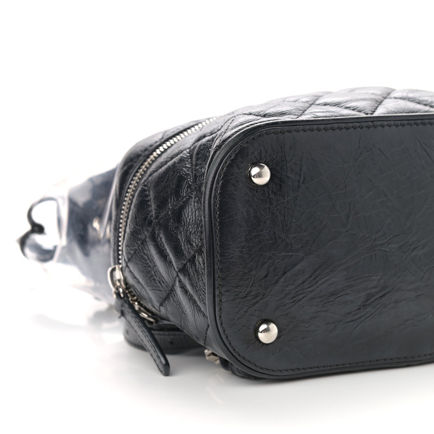 Chanel Crumpled Calfskin PVC Quilted Backpack Black 10 of 12