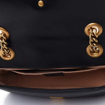 Gucci Calfskin Matelasse Mini GG Marmont Shoulder Bag Black 4 of 4
