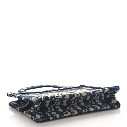Christian Dior Oblique Mini Book Tote Blue Multicolor 4 of 8