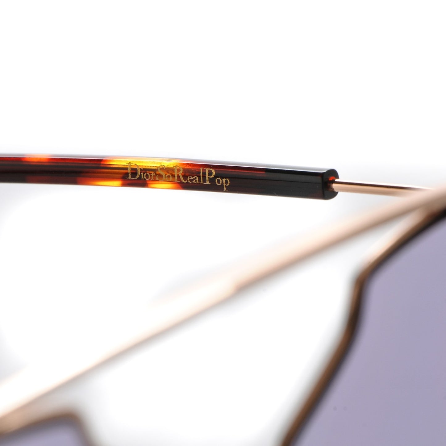 So Real Pop Sunglasses Rose Gold Purple
