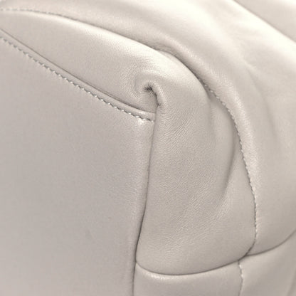 Saint Laurent Lambskin Quilted Medium Loulou Puffer Monogram Chain Satchel Crema Soft 10 of 12