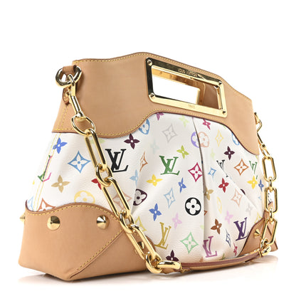 Louis Vuitton Monogram Multicolor Judy MM White 3 of 9
