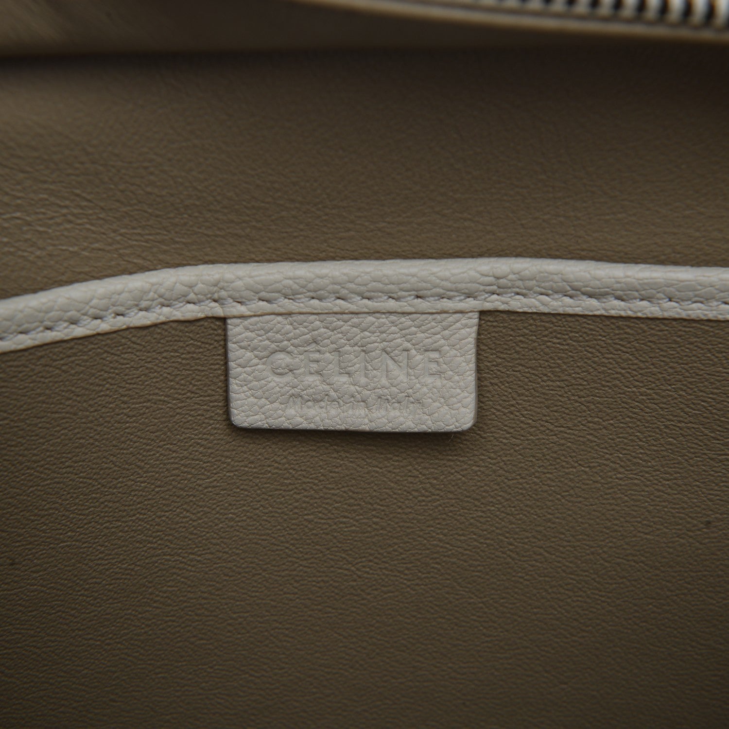 Celine Goatskin Nano Luggage White 6 of 6