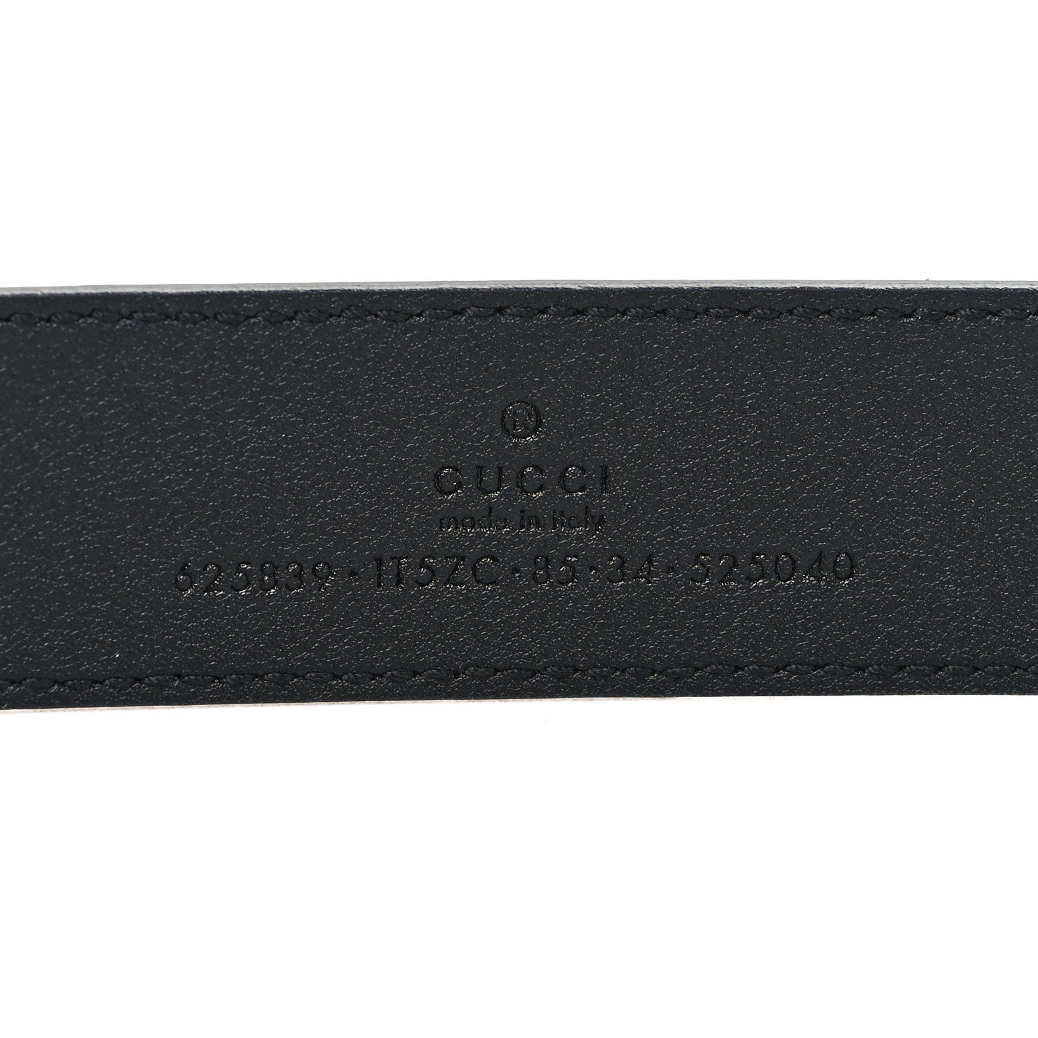 Gucci Textured Dollar Calfskin Berry Print Double G 30mm Belt 85 34 Black Light Copper 5 of 5