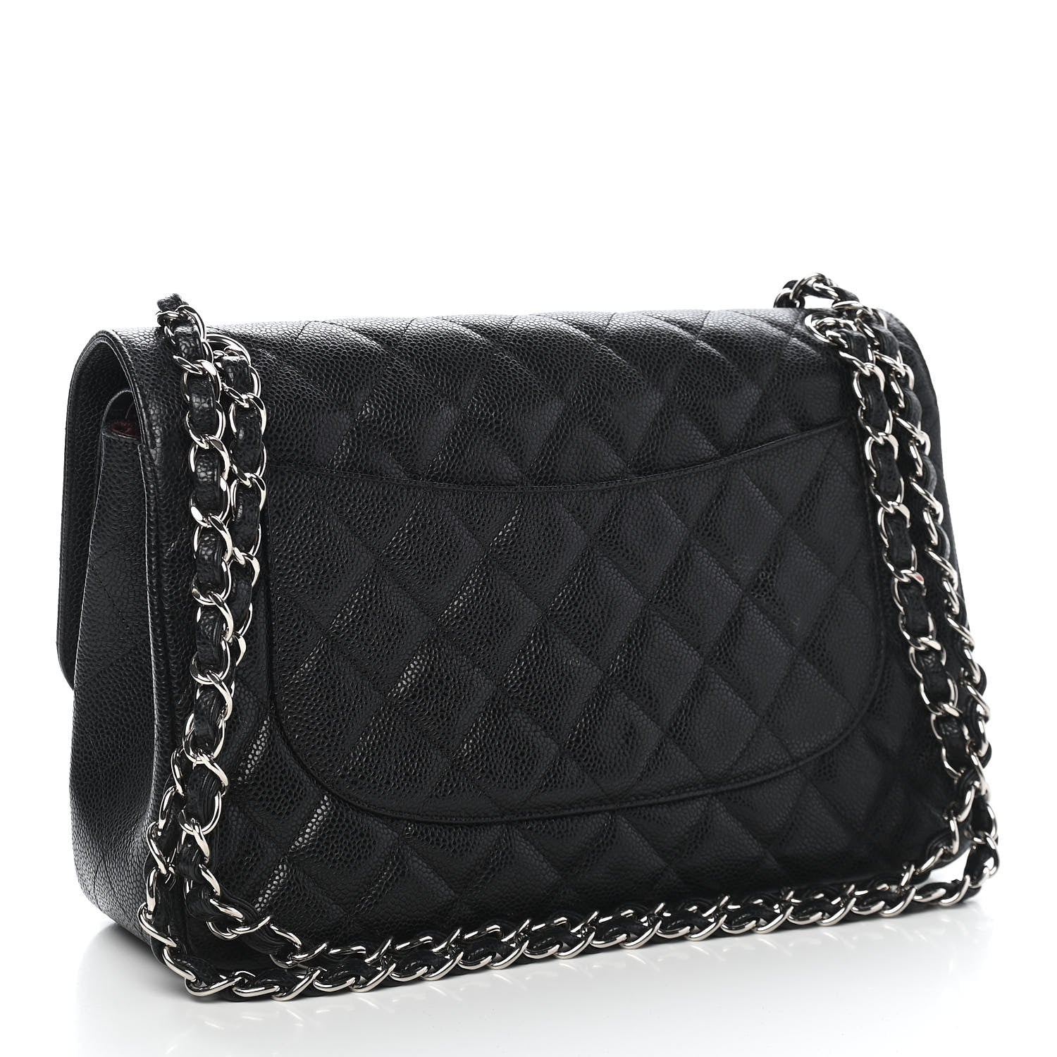 Chanel Caviar Quilted Jumbo Double Flap Black 3 of 9