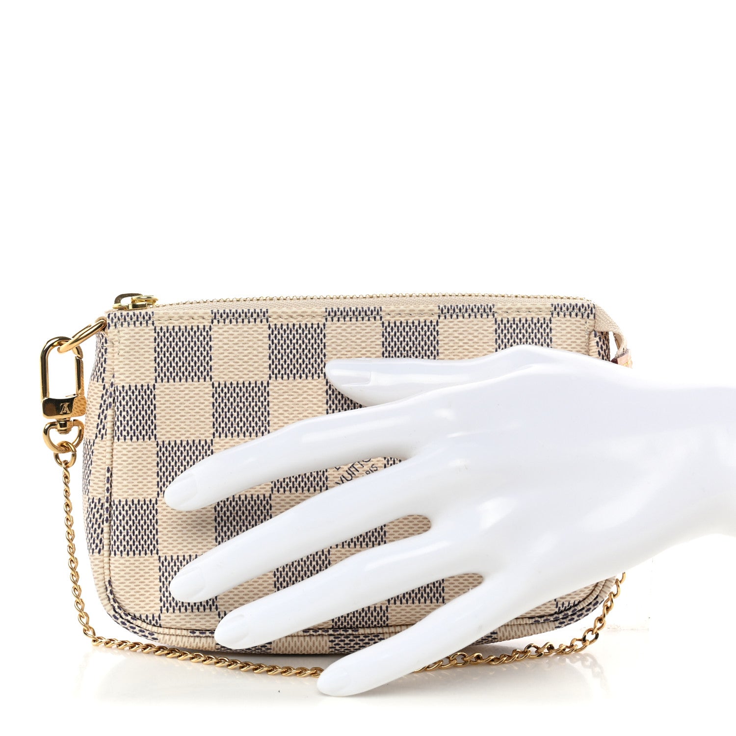 Louis Vuitton Damier Azur Mini Pochette Accessories 2 of 9