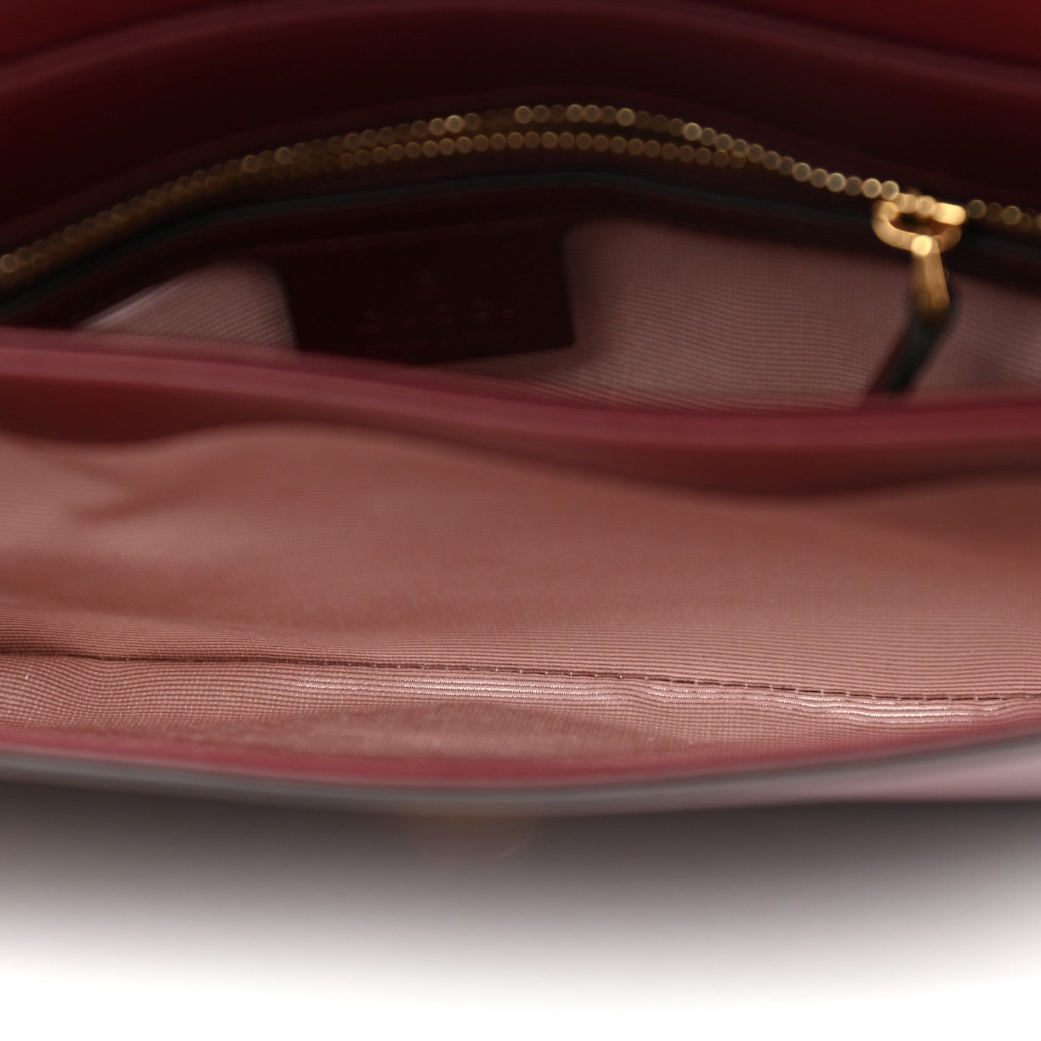 Gucci Vitello Palmellato Lux Small Arli Flap Shoulder Bag Vintage Bordeaux 6 of 11