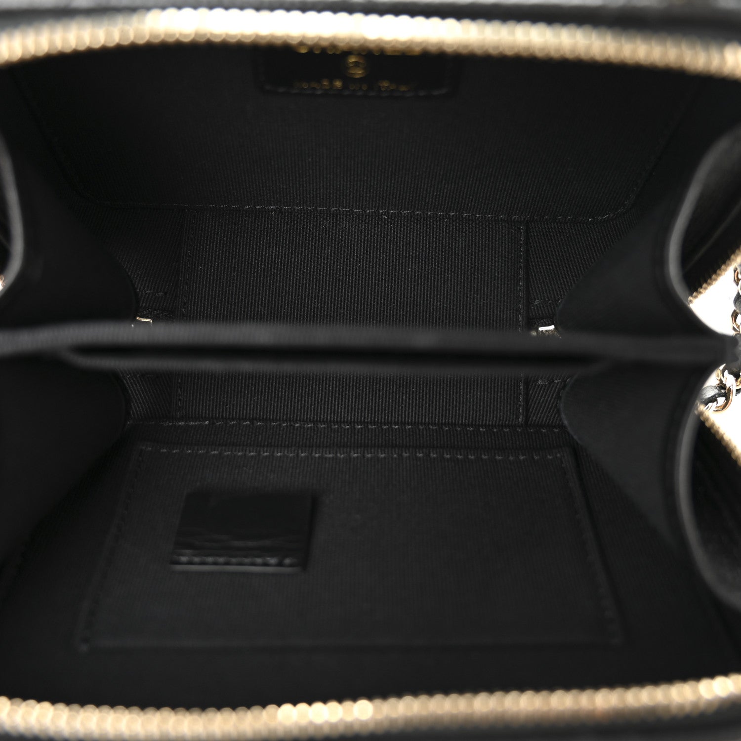 Chanel Caviar Quilted Small Top Handle Vanity Case Black 6 of 12